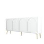Hanah Home Lyon 80 Consola Blanco y Dorado